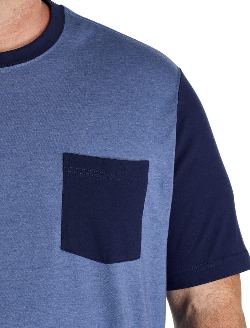 Harbor Bay By Dxl Big & Tall Moisture-wicking Pocket T-shirt