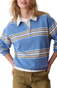 Marine Layer Cloud 9 Cotton Blend Fleece Polo