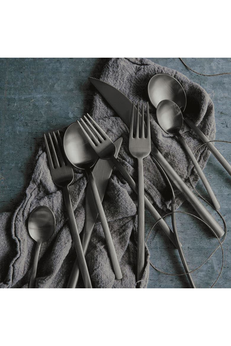 Due Salad Serving Set - 2 Pieces, Alternate, color, Ice Black Gold