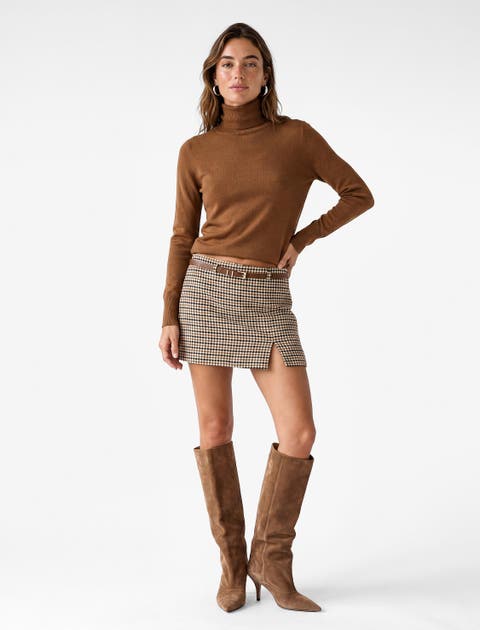 Long Sleeve Knit Turtleneck Sweater