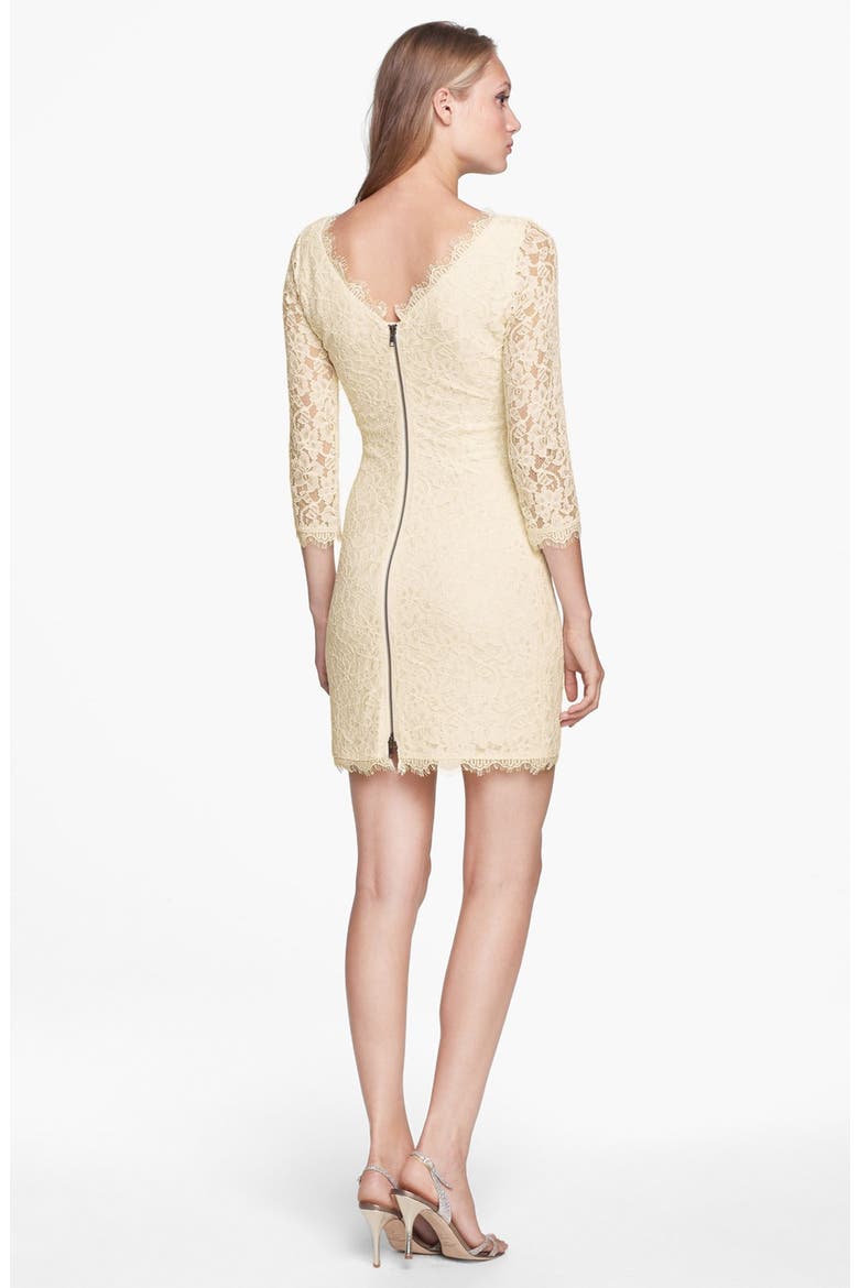 'Zarita' Lace Sheath Dress, Alternate, color, IVORY
