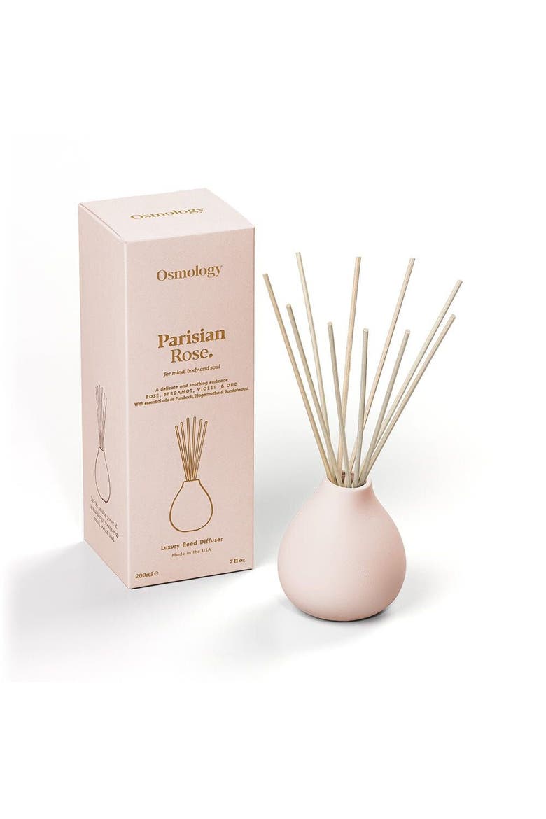 Parisian Rose Reed Diffuser - Rose Bergamot and Violet, Main, color, pink