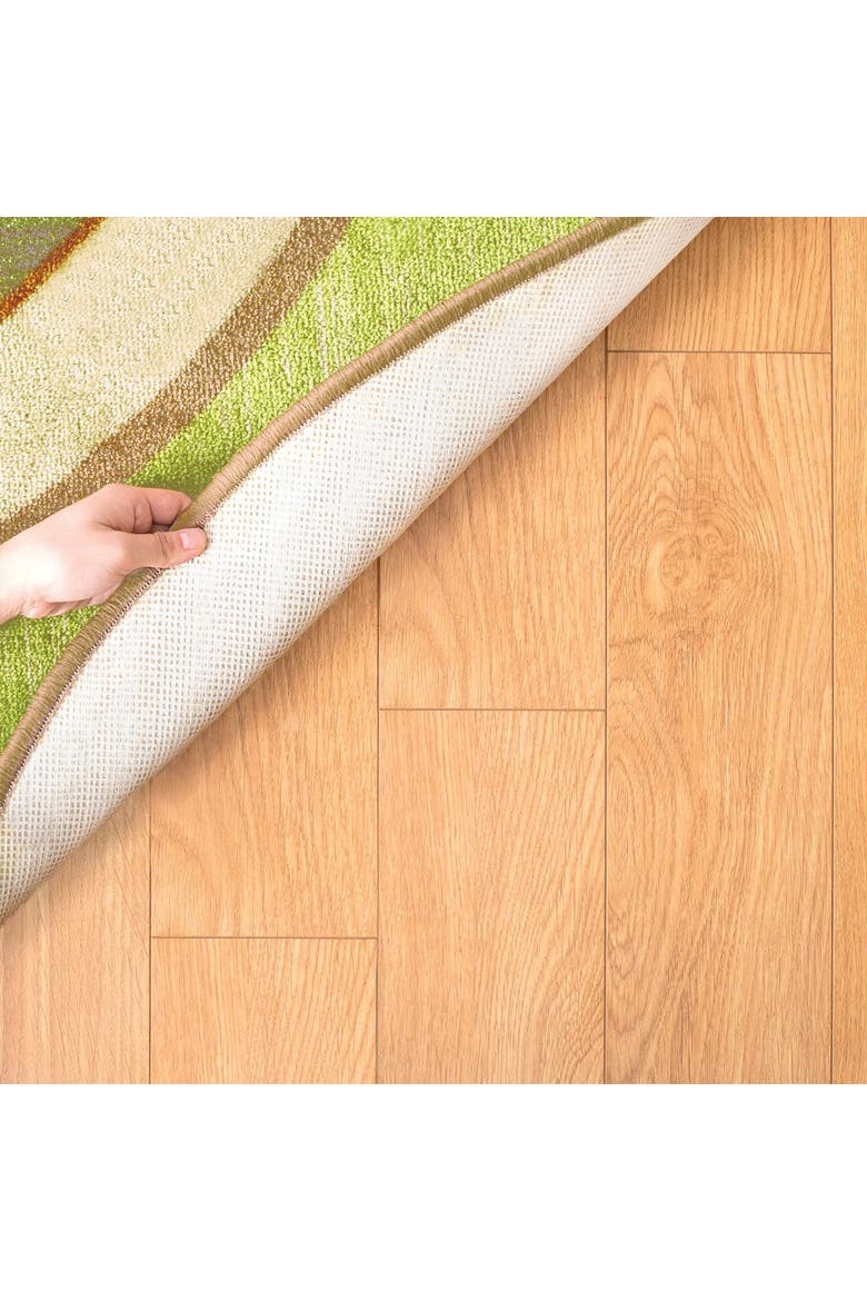Sense of Place Lowland Stripe Green Oval Carpet - 6' X 9', Alternate, color, Green Stripe