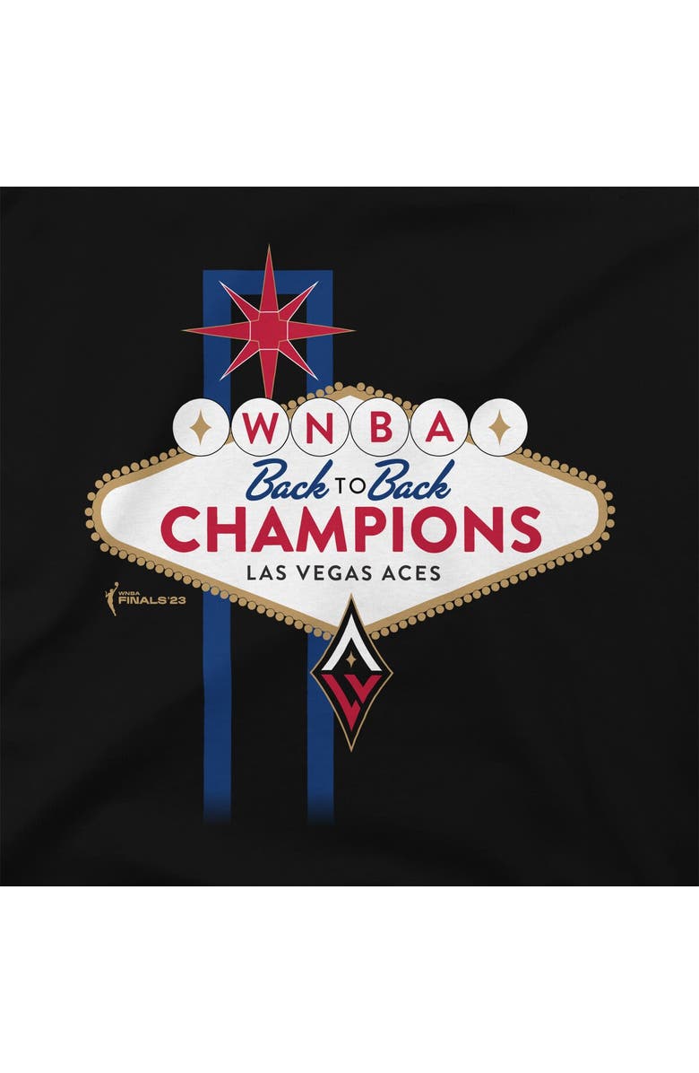 Stadium Essentials Unisex Stadium Essentials Black Las Vegas Aces 2023 WNBA Finals Champions Welcome To Vegas Pullover Hoodie, Alternate, color, 