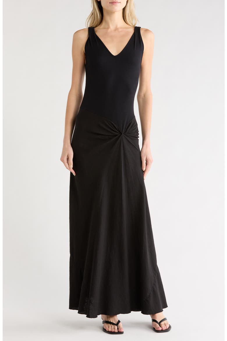 Amina Maxi Dress, Main, color, BLACK