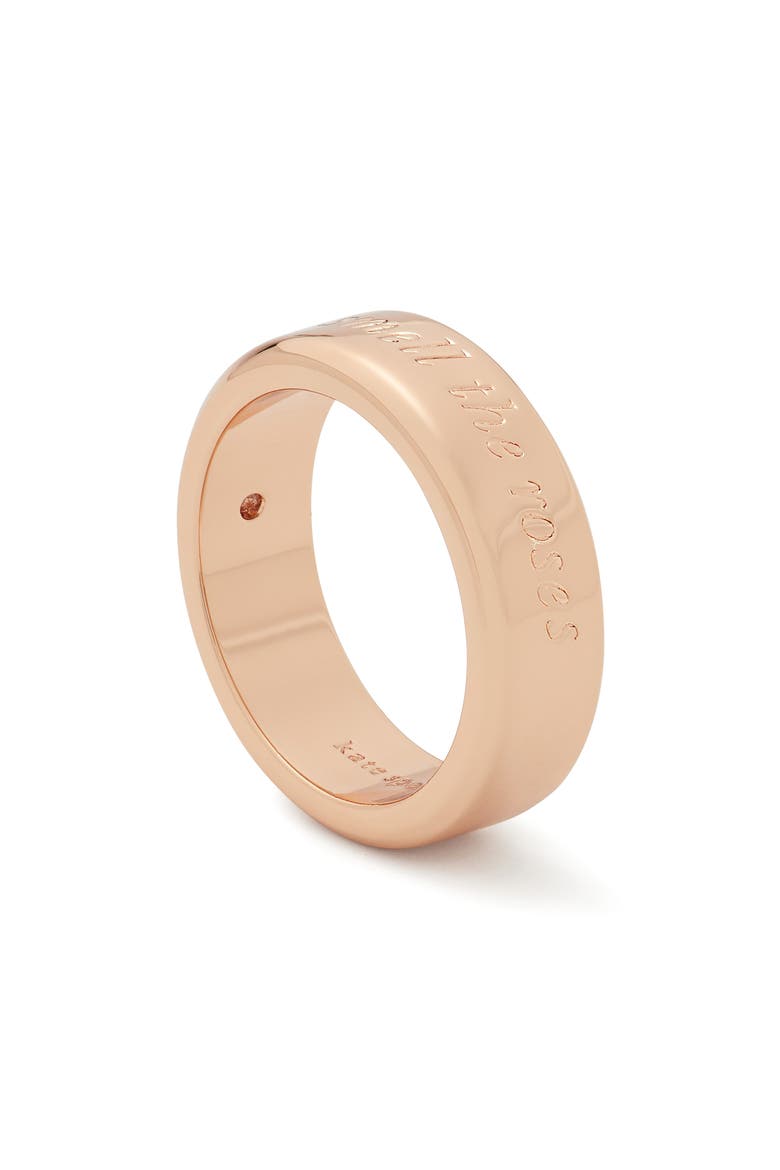 stop and smell the roses band ring, Alternate, color, ROSE GOLD