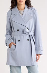 Avec Les Filles Double Breasted Trench Coat
