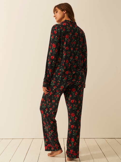 Stripe & Stare Long Pyjama Set In Multi