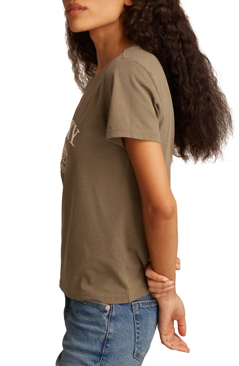 Lucky Brand Los Angeles Embellished Cotton Graphic T-Shirt, Alternate, color, 