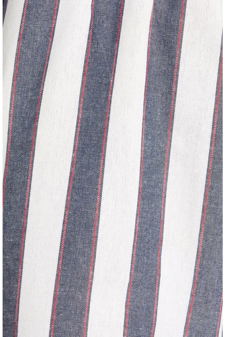 Stripe Crop Jumpsuit, Alternate, color, NAVY/ IVORY