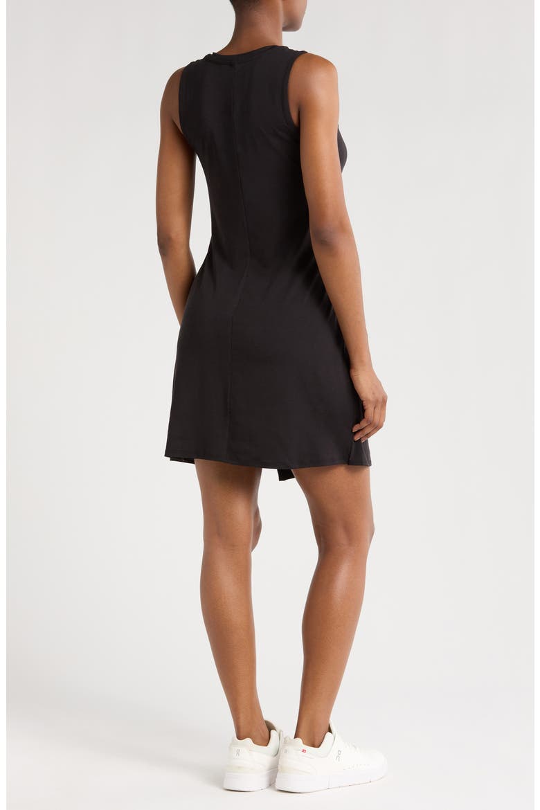 Meet Up Wrap Skirt Minidress, Alternate, color, BLACK