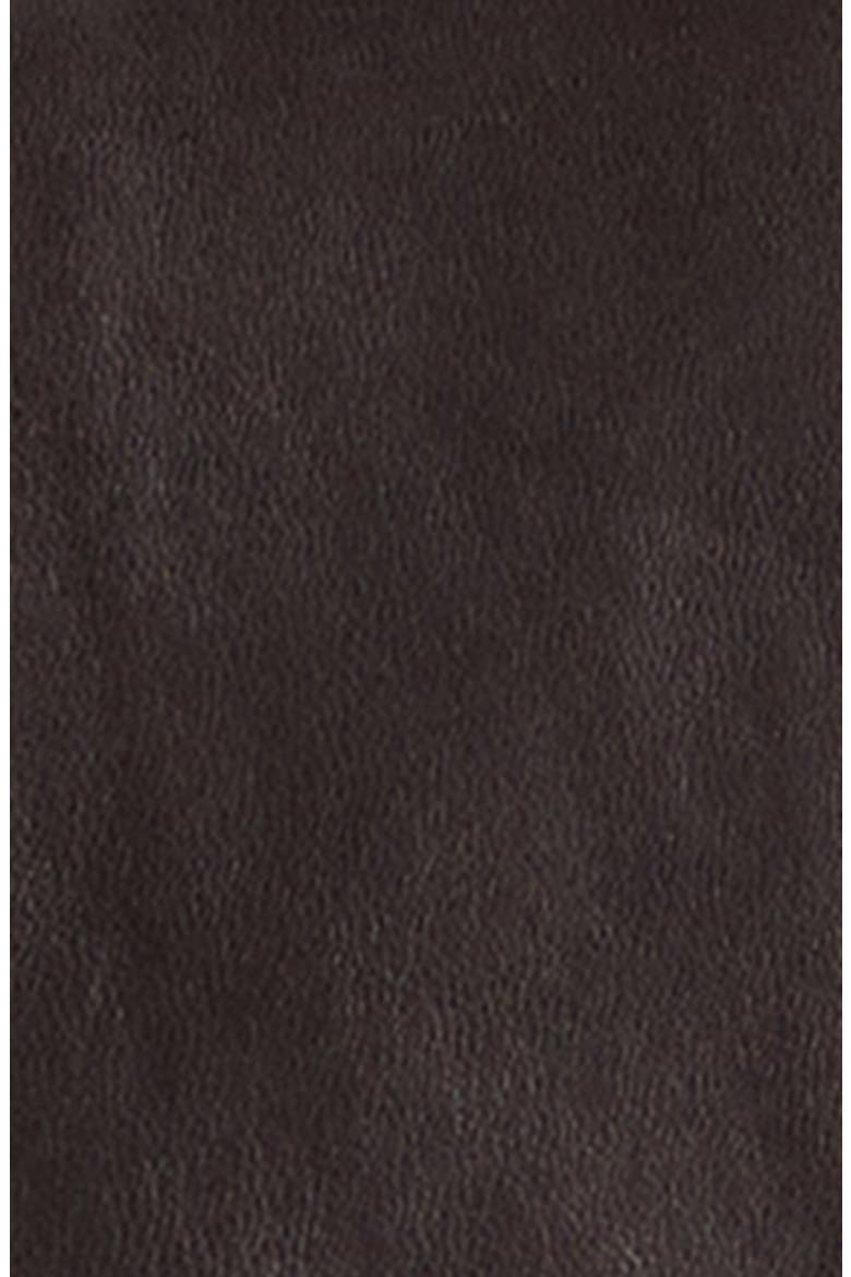 Etienne Everyday Leather Jacket, Alternate, color, DARK BROWN