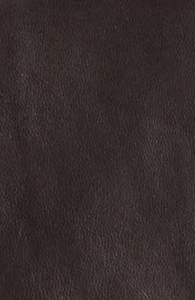 NOUR HAMMOUR Etienne Everyday Leather Jacket, Alternate, color, Dark Brown