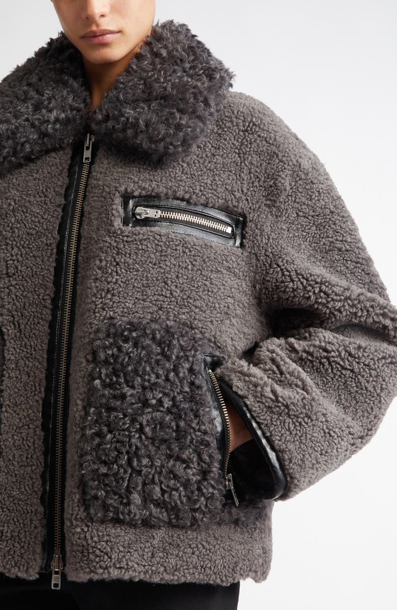 Stand Studio Joann Oversize Faux Shearling Jacket, Alternate, color, 
