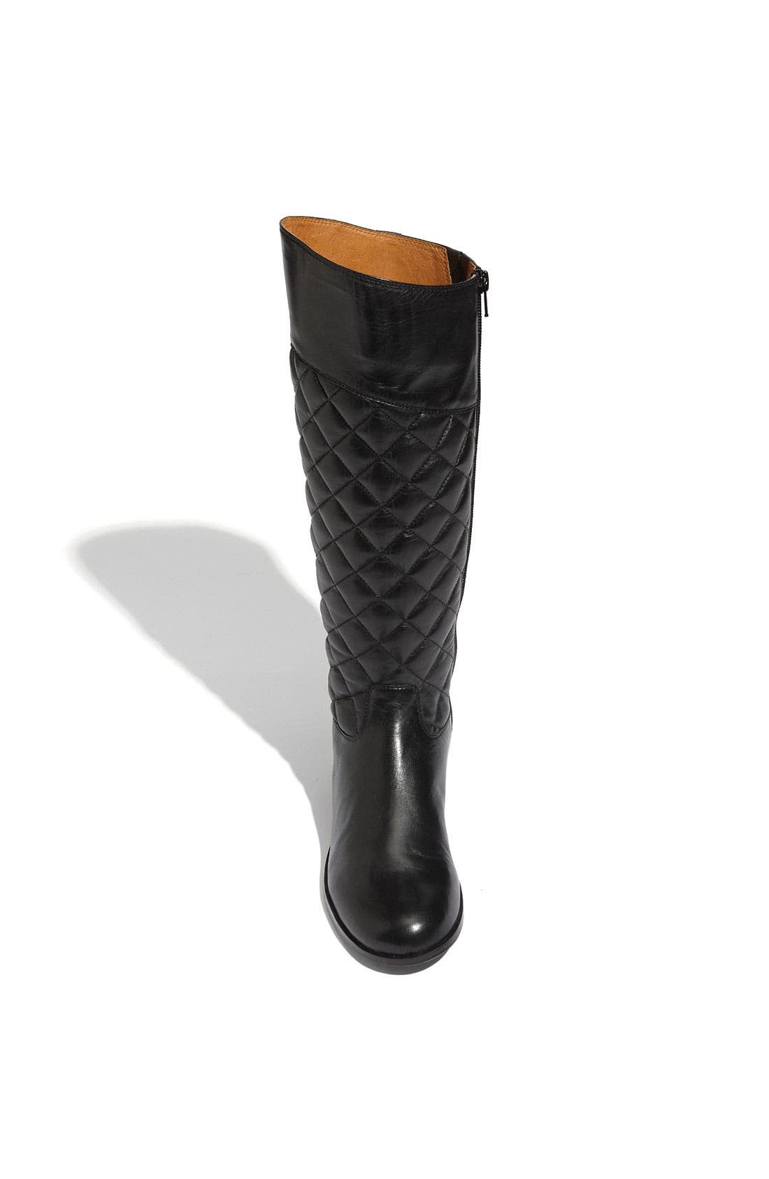 'San Angelo' Quilted Boot, Alternate, color, BLACK