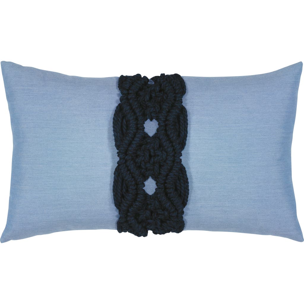 Elaine Smith Palomar Handknotted Macrame Indoor & Outdoor Woven Accent Pillow