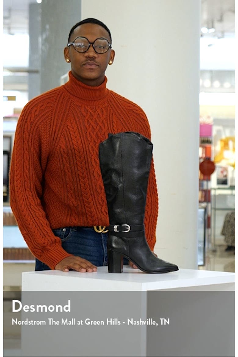 Tyrone Pointed Toe Knee High Boot video