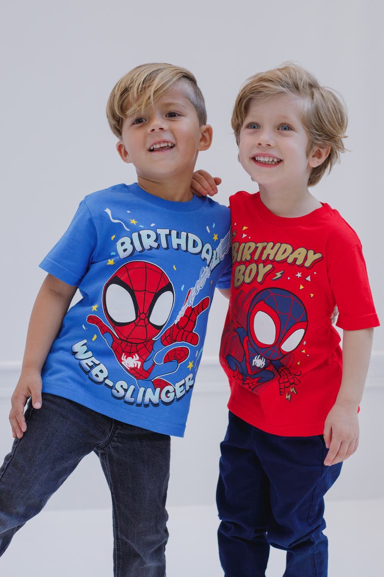 Spidey and His Amazing Friends T-Shirt, Alternate, color, Miles Morales Red