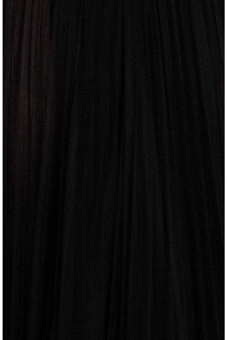 Tulle A-Line Skirt, Alternate, color, BLACK