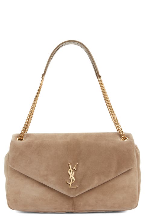 Large Calypso Suede Shoulder Bag