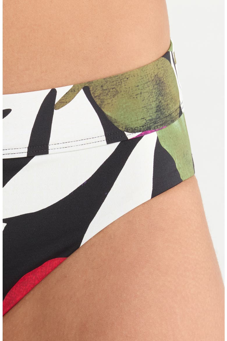 Classic Band Hipster Bikini Bottoms, Alternate, color, BLACK MULTI