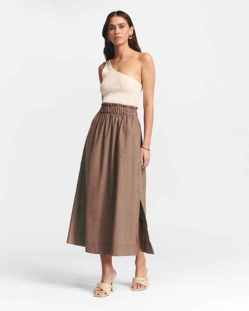 St Mrlo Meli Linen Skirt In Brown