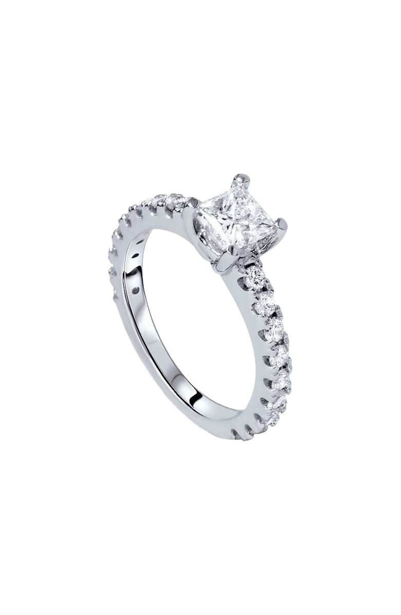 Bliss Diamond 1.10CT Princess Cut Diamond Engagement Ring 14k Gold, Main, color, 