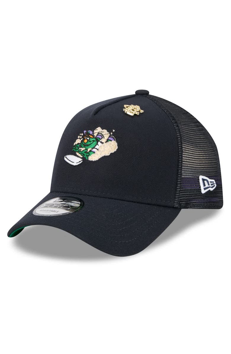 New Era Men's New Era Navy Boston Red Sox 2025 Big League Chew A-Frame 9FORTY Adjustable Trucker Hat, Main, color, Navy