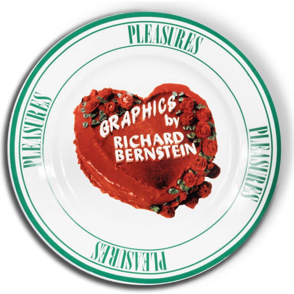 Pleasures Ceramic Cake Plate In Brown