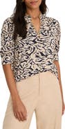 NIC+ZOE Contrast Swirl Top