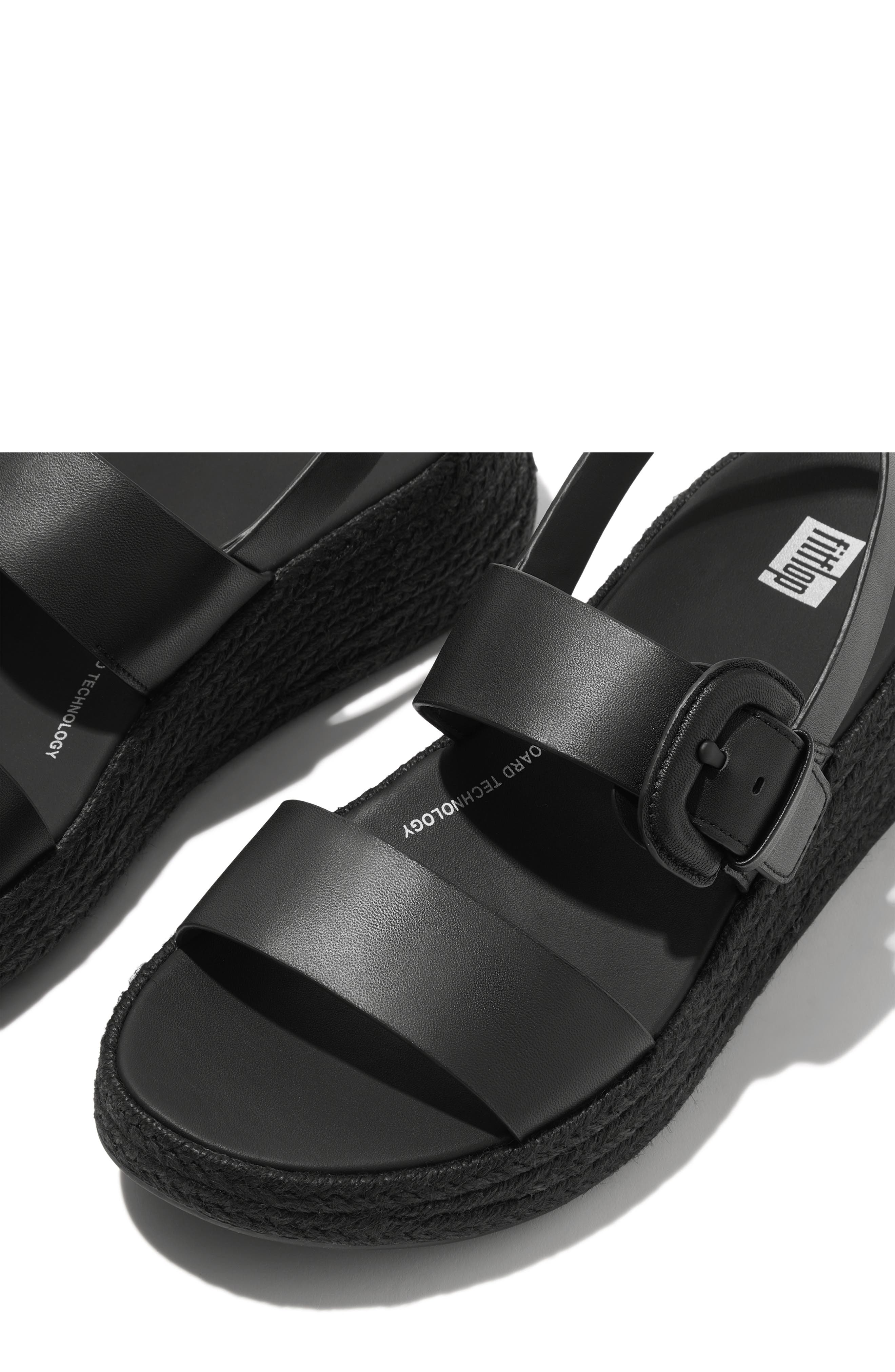 FitFlop F-Mode Espadrille Platform Slingback Sandal, Alternate, color, 