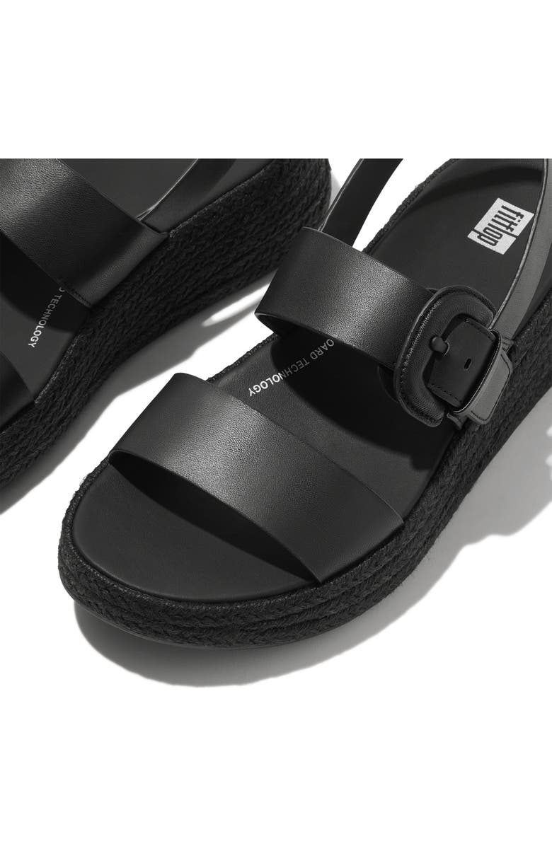 FitFlop F-Mode Espadrille Platform Slingback Sandal, Alternate, color,