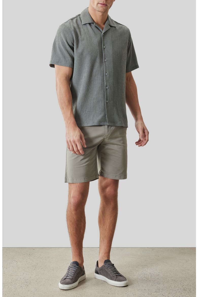 Kaezor Crepe Camp Shirt, Alternate, color, OLIVE DUST