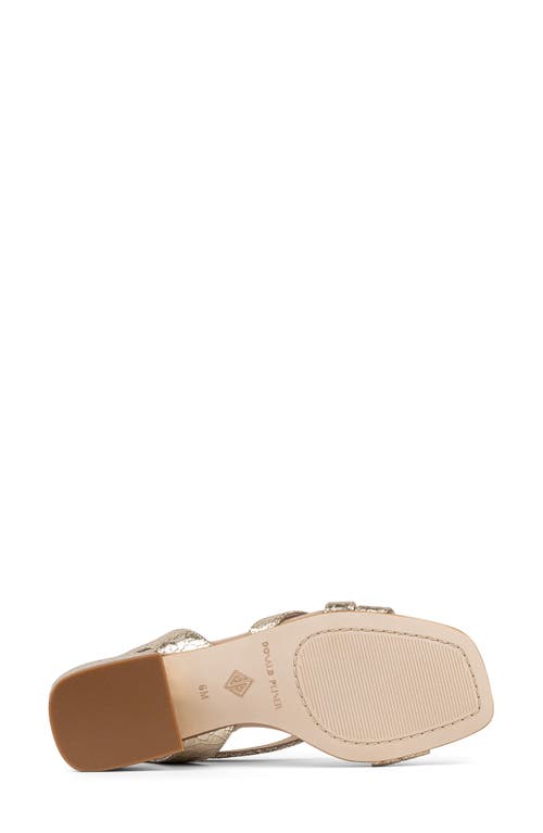 Shop Donald Pliner Frannie Ankle Strap Sandal In Platino