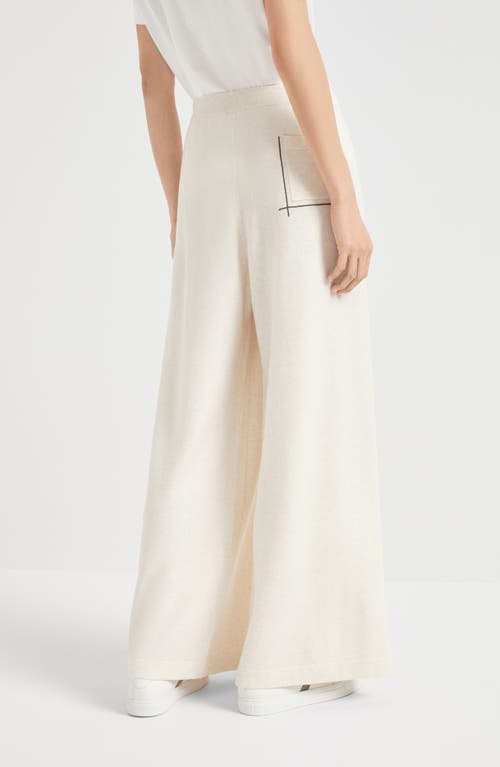 Brunello Cucinelli Knit Trousers In Panama