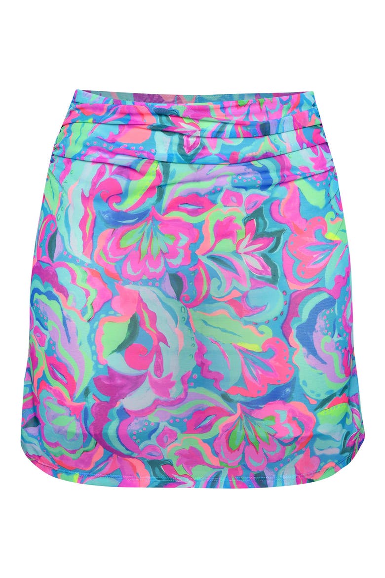 Swirltopia Cover-Up Skirt, Alternate, color, TURQUOISE MULTI