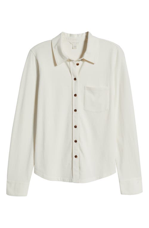 Caslon ® Knit Button-up Shirt
