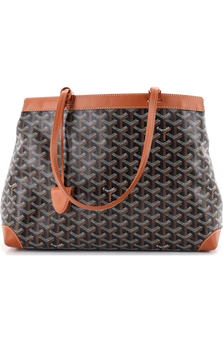 Pre-Owned Goyard Bellechasse Bag Coated Canvas PM, Main, color, Brown