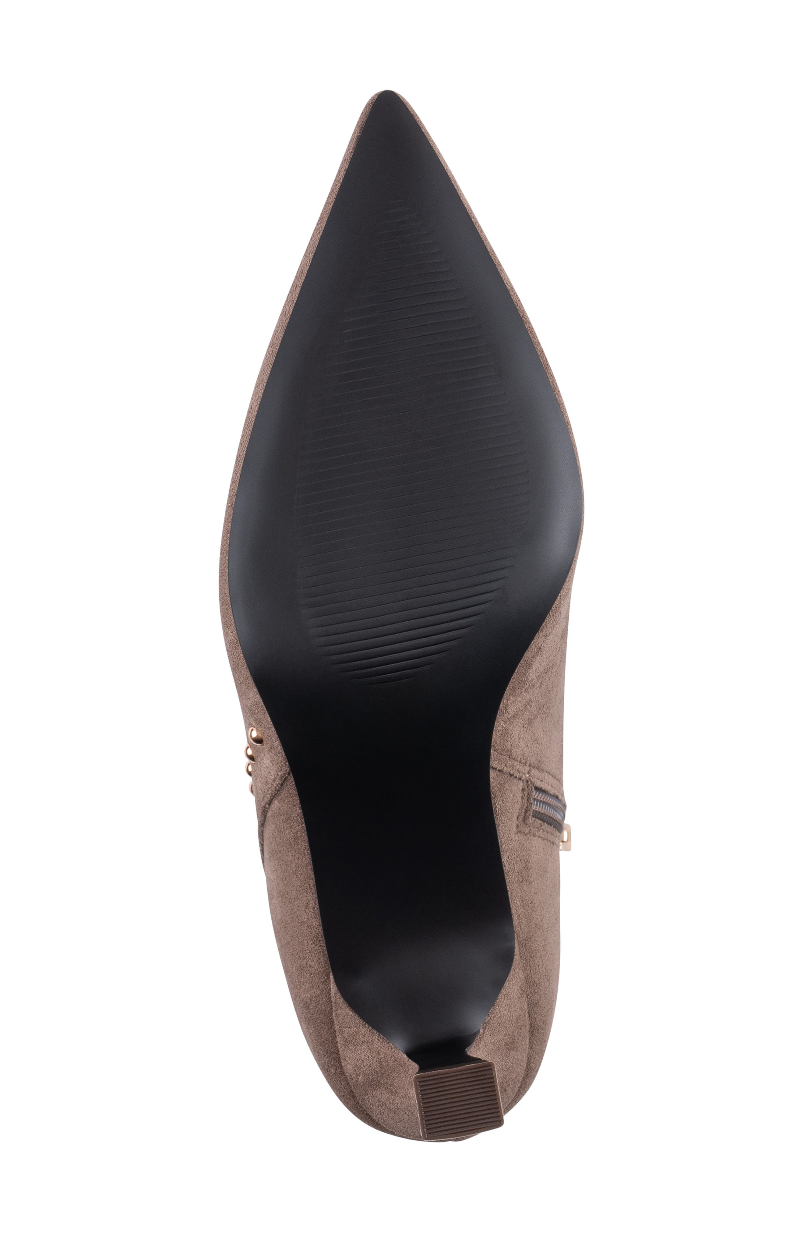 Ivette Studded Pointed Toe Ankle Boot, Alternate, color, TAUPE