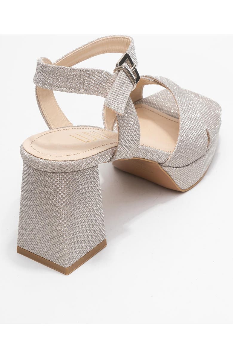 Prologue Shoes Lisbon Platform Block Heel Sandal, Alternate, color, Gold