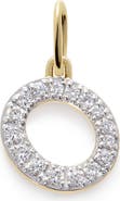 Monica Vinader Lab Grown Diamond Initial Pendant Charm