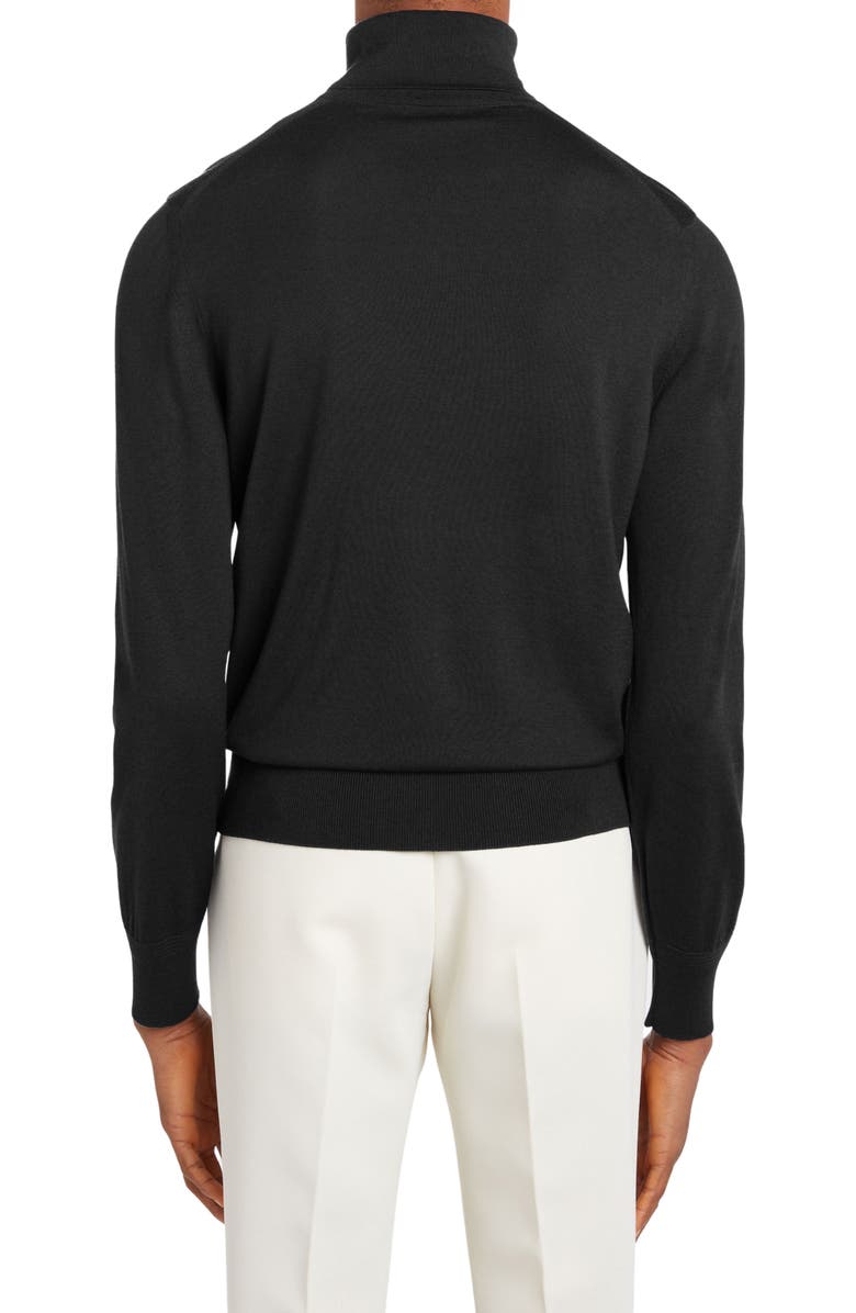 TOM FORD Fine Gauge Merino Wool Turtleneck Sweater, Alternate, color, Black