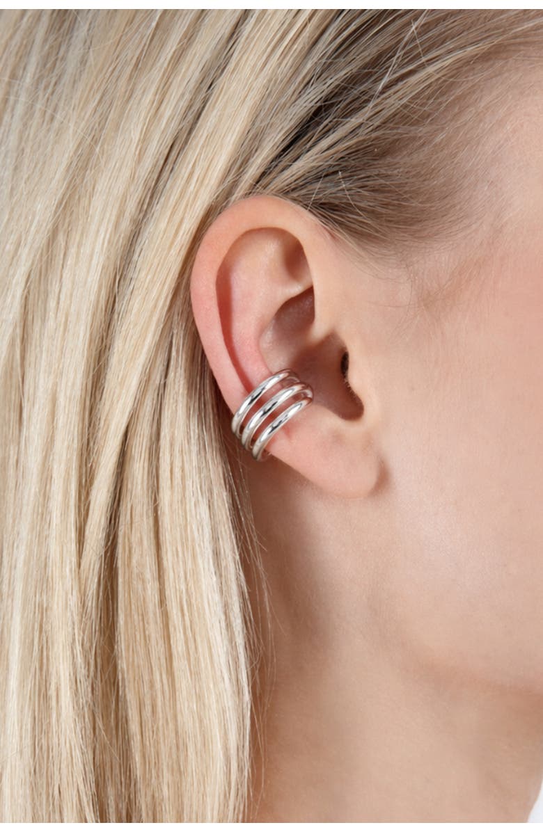 Lucy Quartermaine Waterfall 3 to 1 Ear Cuff, Alternate, color, Sterling Silver