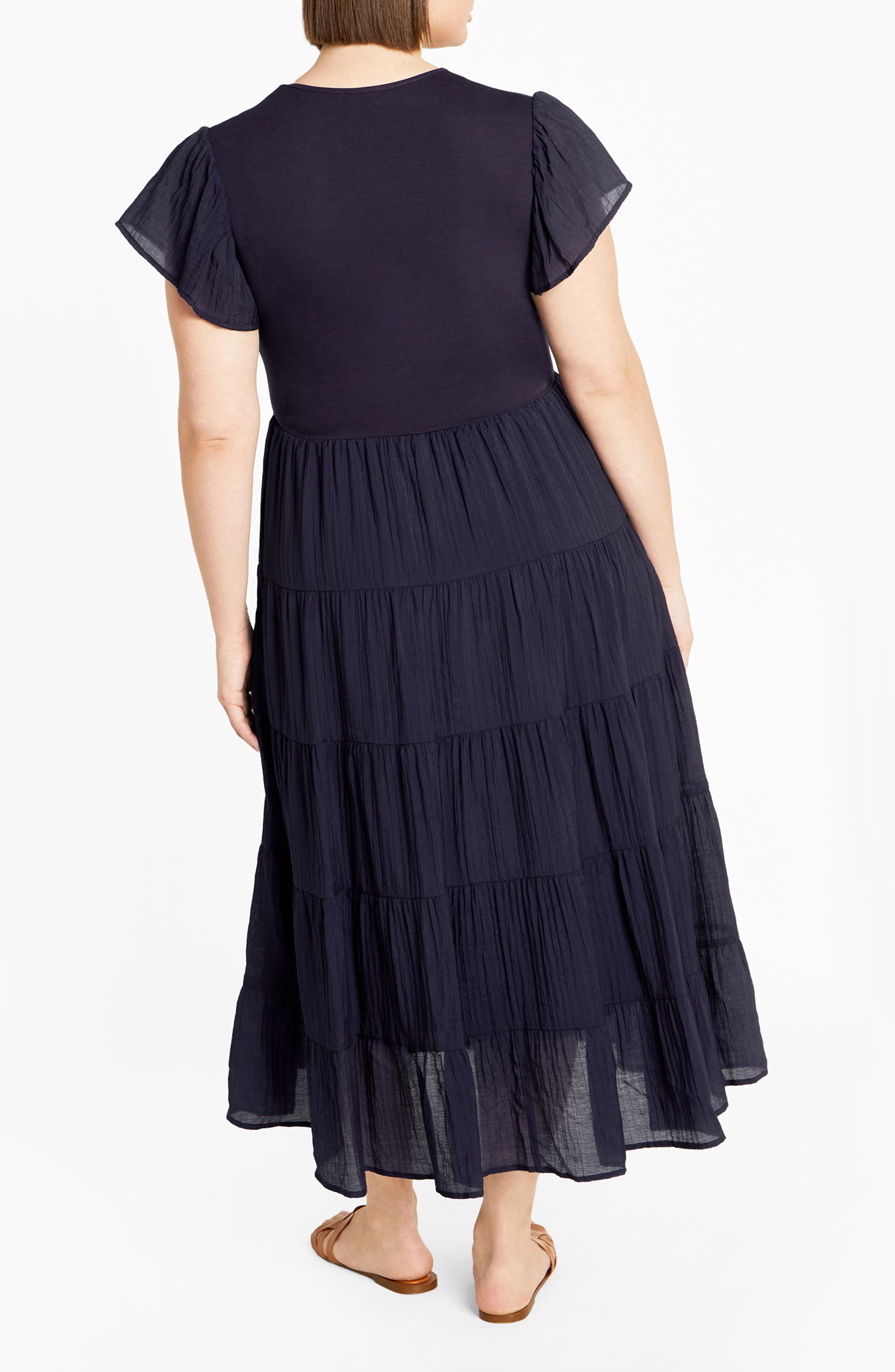 Marli Mixed Media Midi Dress - image 4