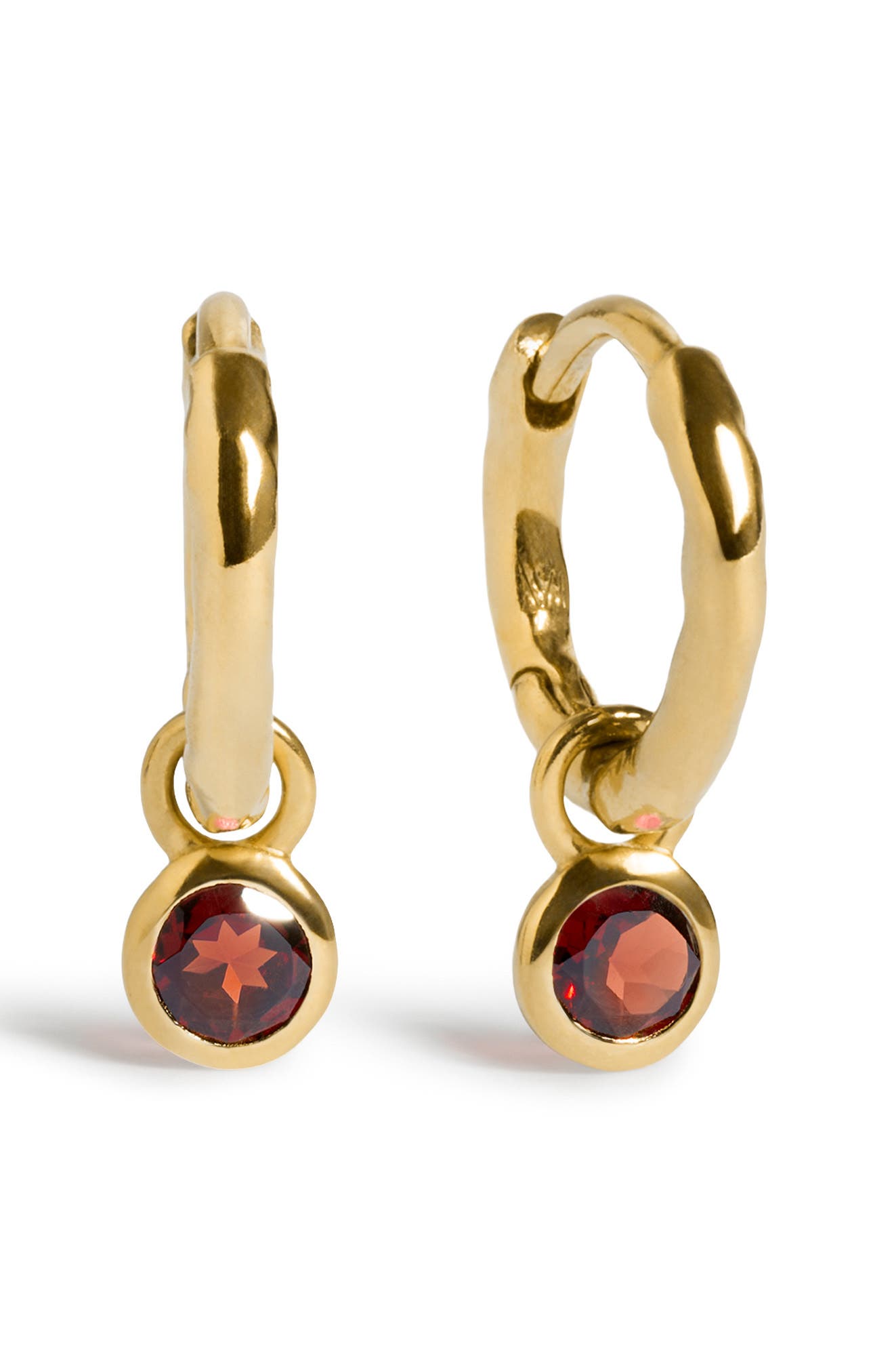 18K GOLD VERMEIL/ GARNET