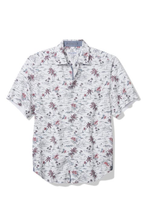 Nova Wave Sweetwater Scenic Short Sleeve Button Up Shirt