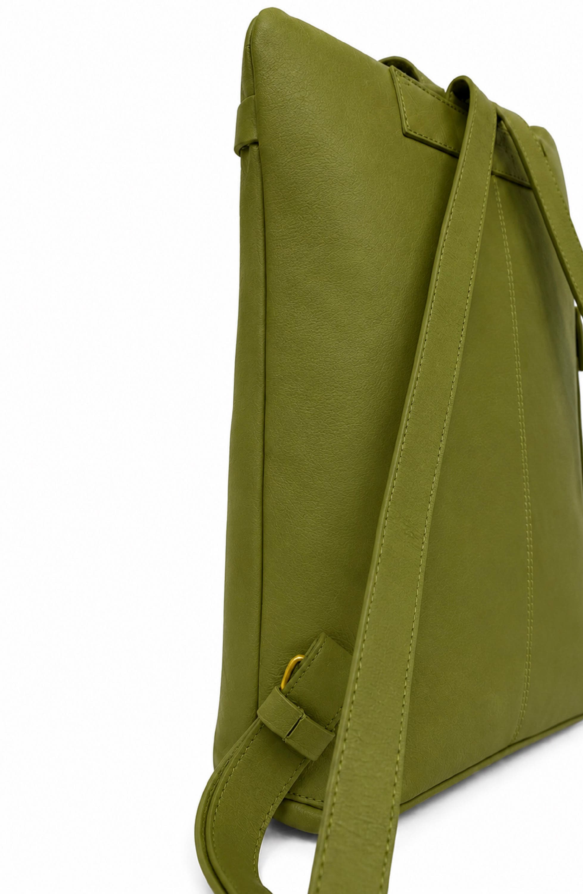 Willow Leather Backpack, Alternate, color, SEA KELP
