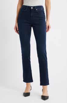 Kathleen Mid Waist Slim Boyfriend Jeans