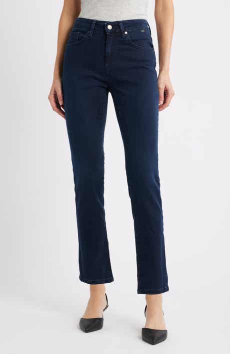Kathleen Mid Waist Slim Boyfriend Jeans