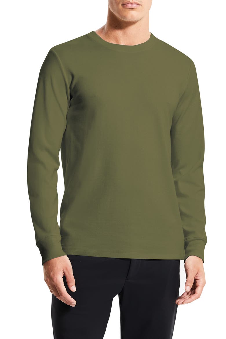 Essential Anemone Long Sleeve T-Shirt, Main, color, OLIVE BRANCH - FAT